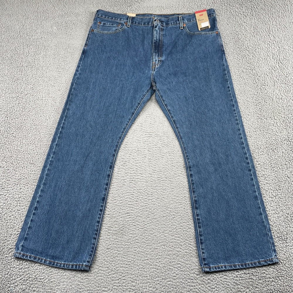 Levi's 517 Jeans Mens 42x30 Blue Bootcut Slim Fit 100% Cotton Denim NWT